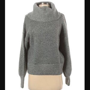 Express x Negin Mersalehi Gray Turtleneck Sweater - XS